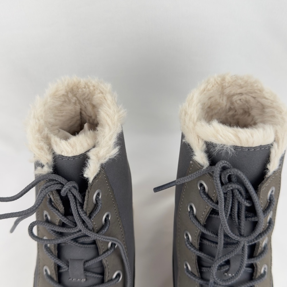 Timberland Womens Skyla Bay Fold-Down Fleece Boots Gray Sz 7 - Picture 5 of 12